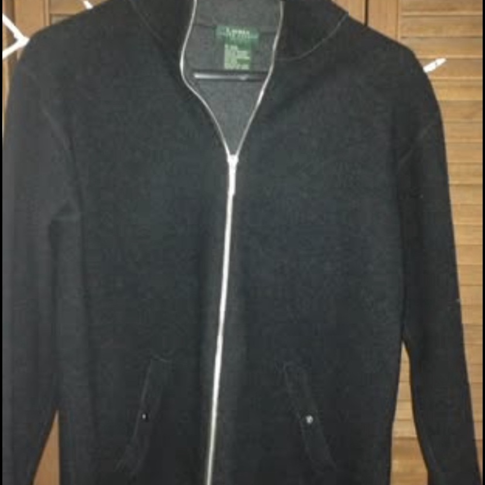 Ralph Lauren Black Zip-Up Jacket